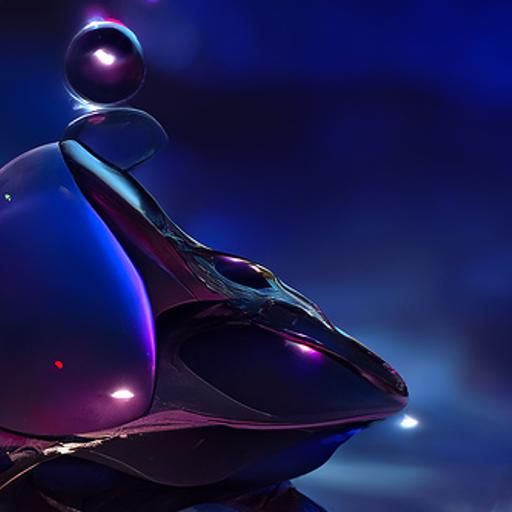 Alien Spaceship with Volumetric Lighting in 3D