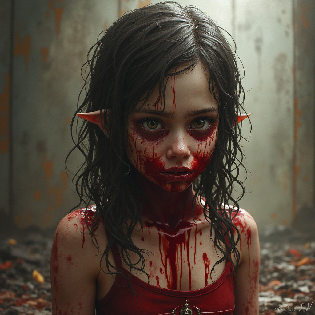 A Gentle AI Portrait of Innocence and Kindness