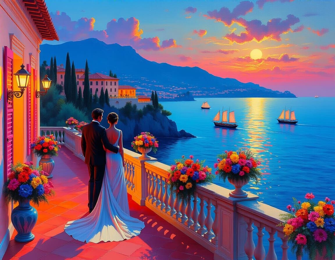 Romantic Italian Villa Overlooking Mediterranean Sea