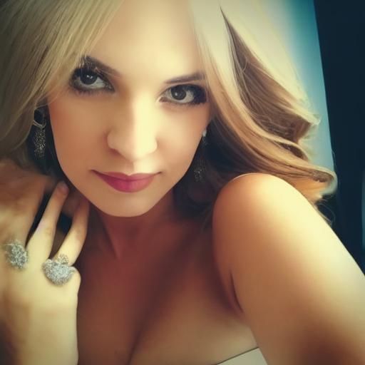 Elegant Lady with Gold Wedding Ring