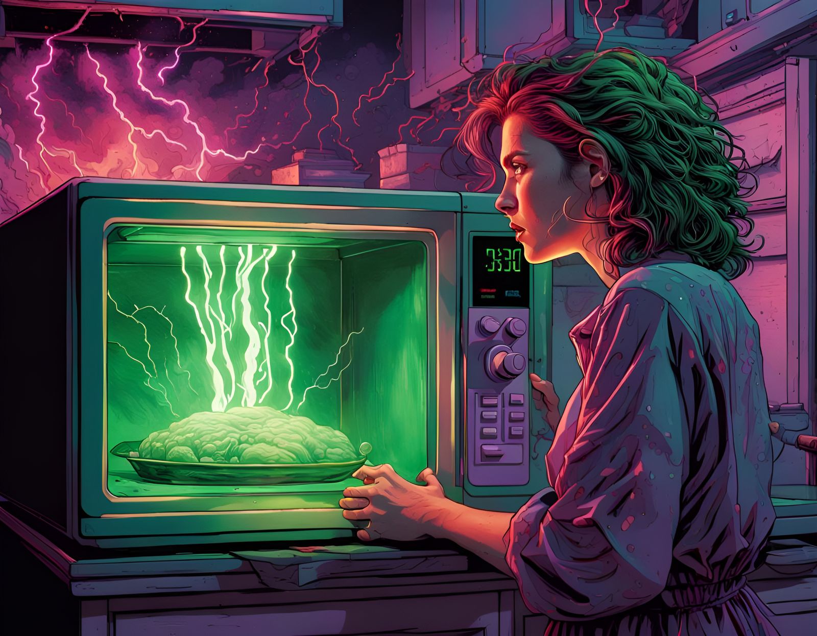 Dead brain microwave resurrection