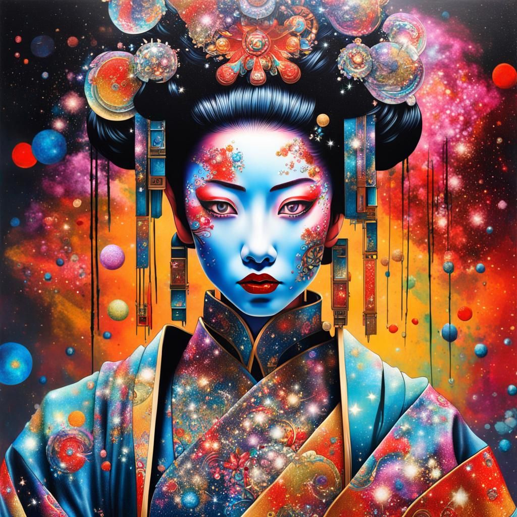 Futuristic Cyborg Geisha Reveals Solar Universe