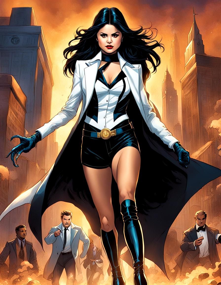 Zatanna, Mistress of Magic, Rendered in Superhero Style