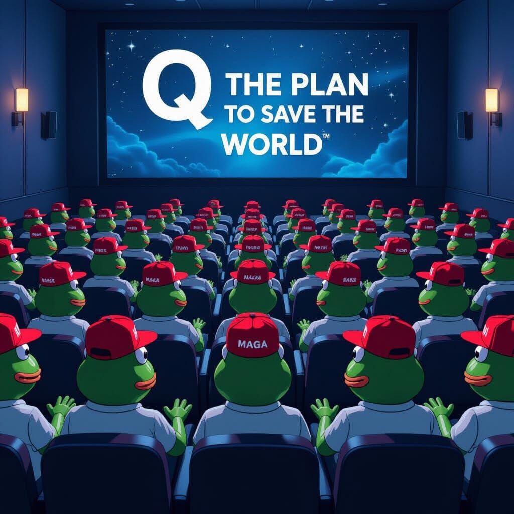 Movie Theater Packed with Pepe Watching 'Q' Credits