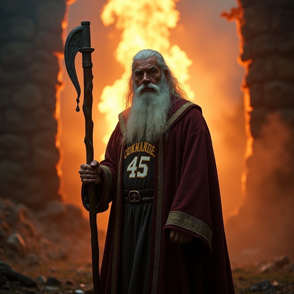 Wizard in Football Jersey, Cinematic Film Style