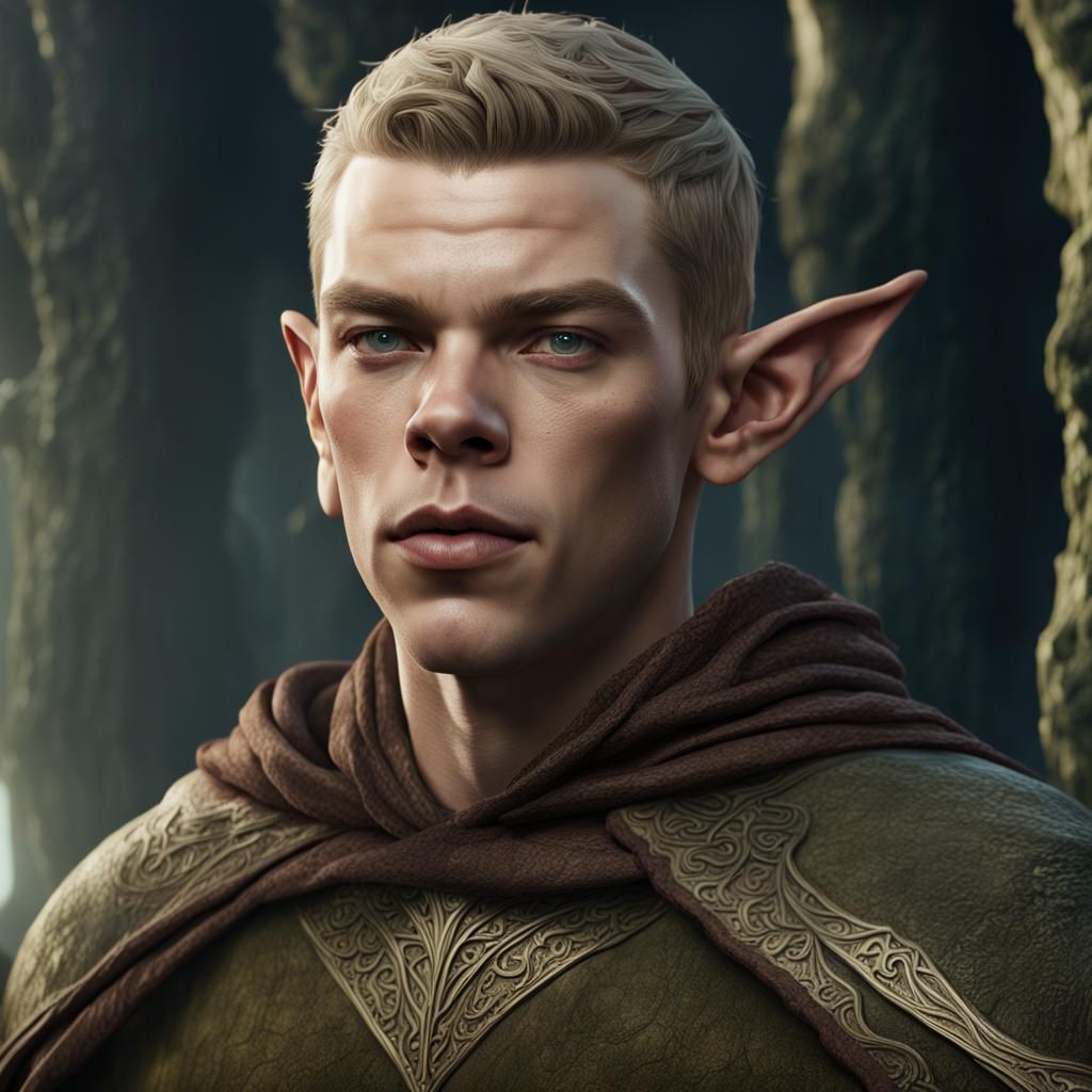 Will Poulter as Middle Earth Elf Concept Art