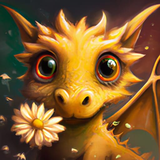 Surprised Yellow Dragon