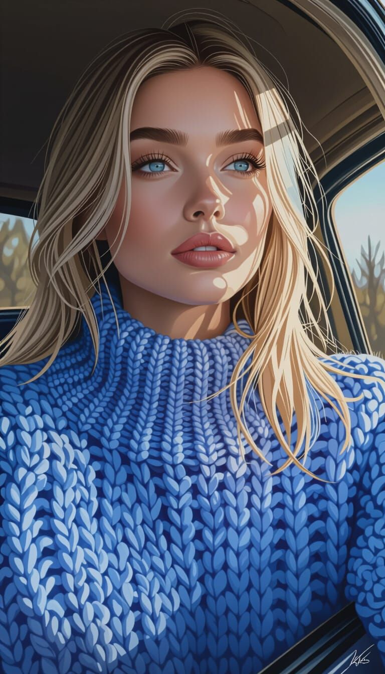 Photorealistic Digital Portrait with Soft Gradients