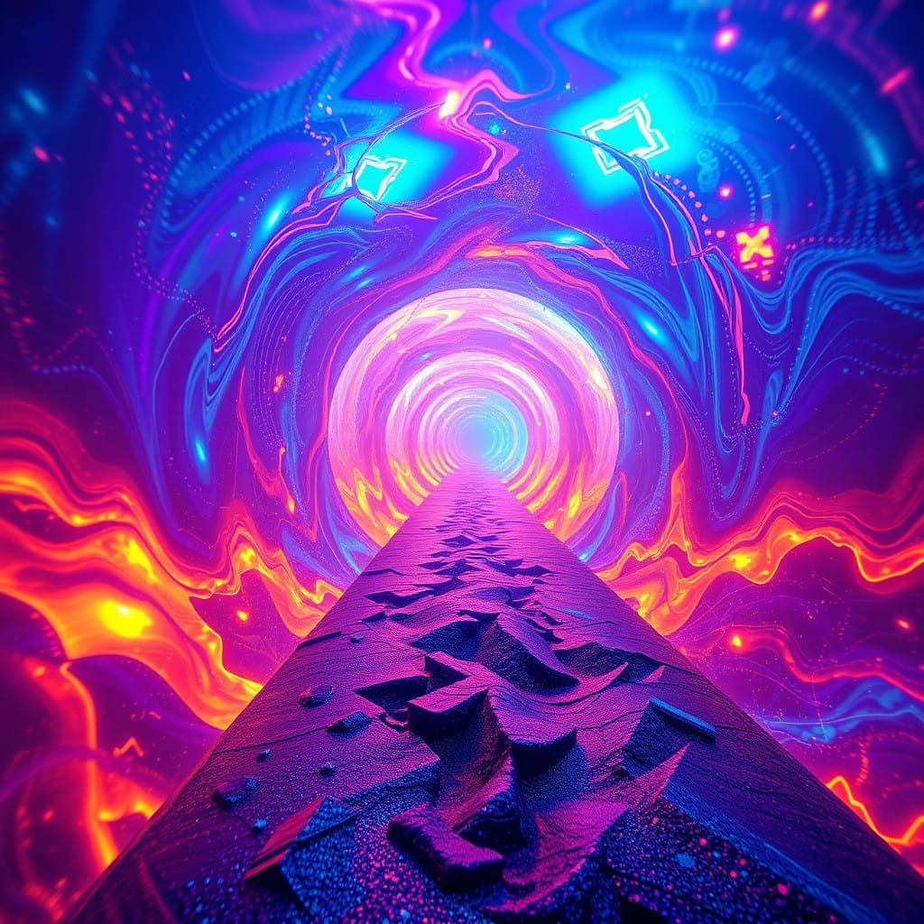 Celestial Hyperspace Odyssey in Futuristic Splendor