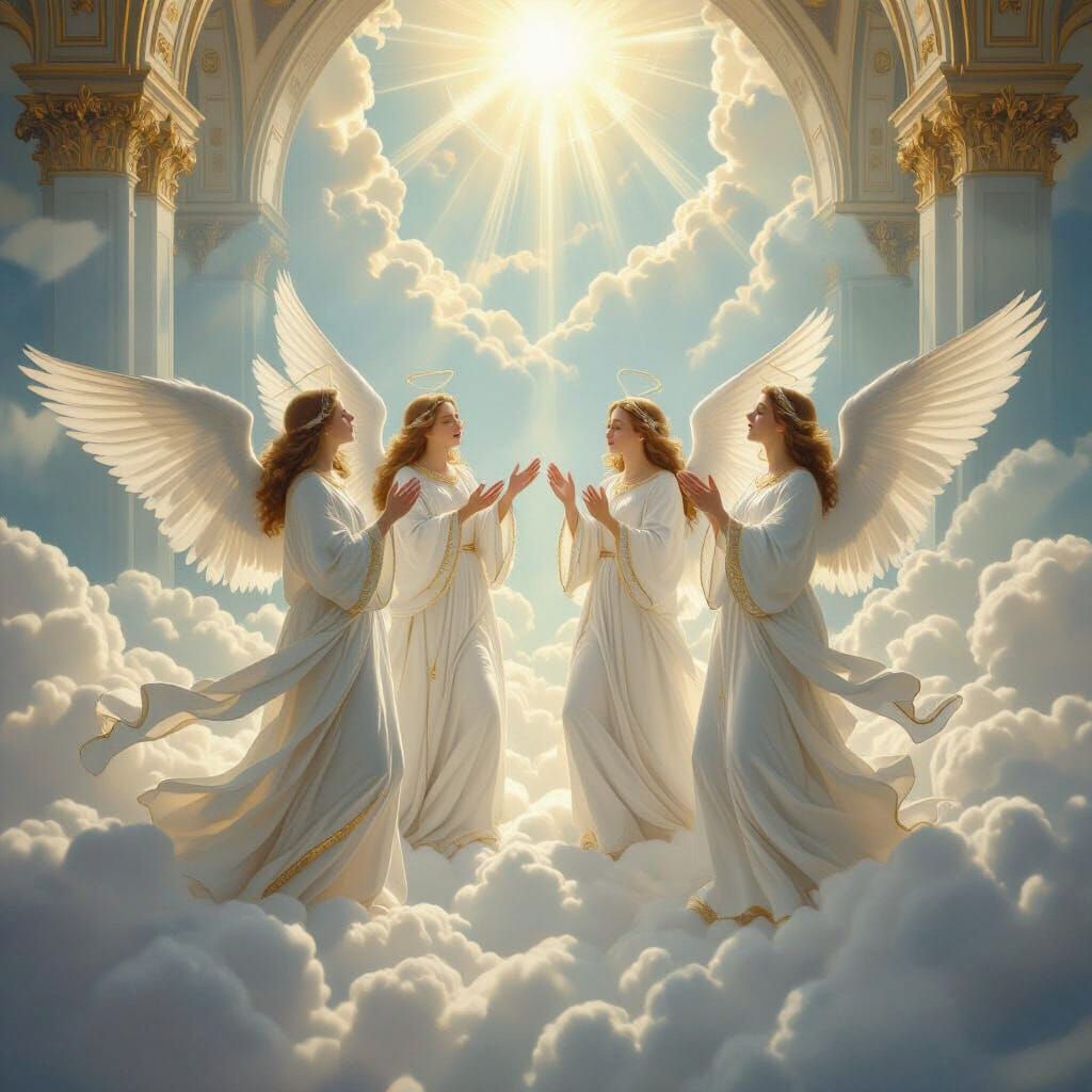 Angelic Choir in a Cathedral of Clouds