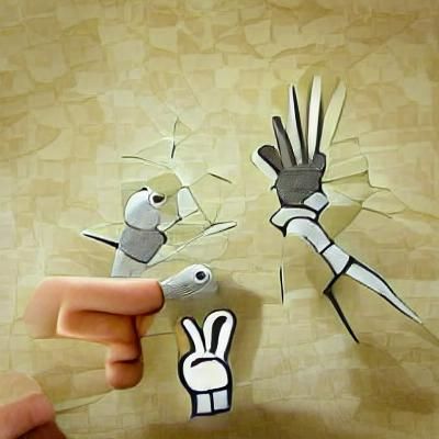 Rock Paper Scissors Game Illustration
