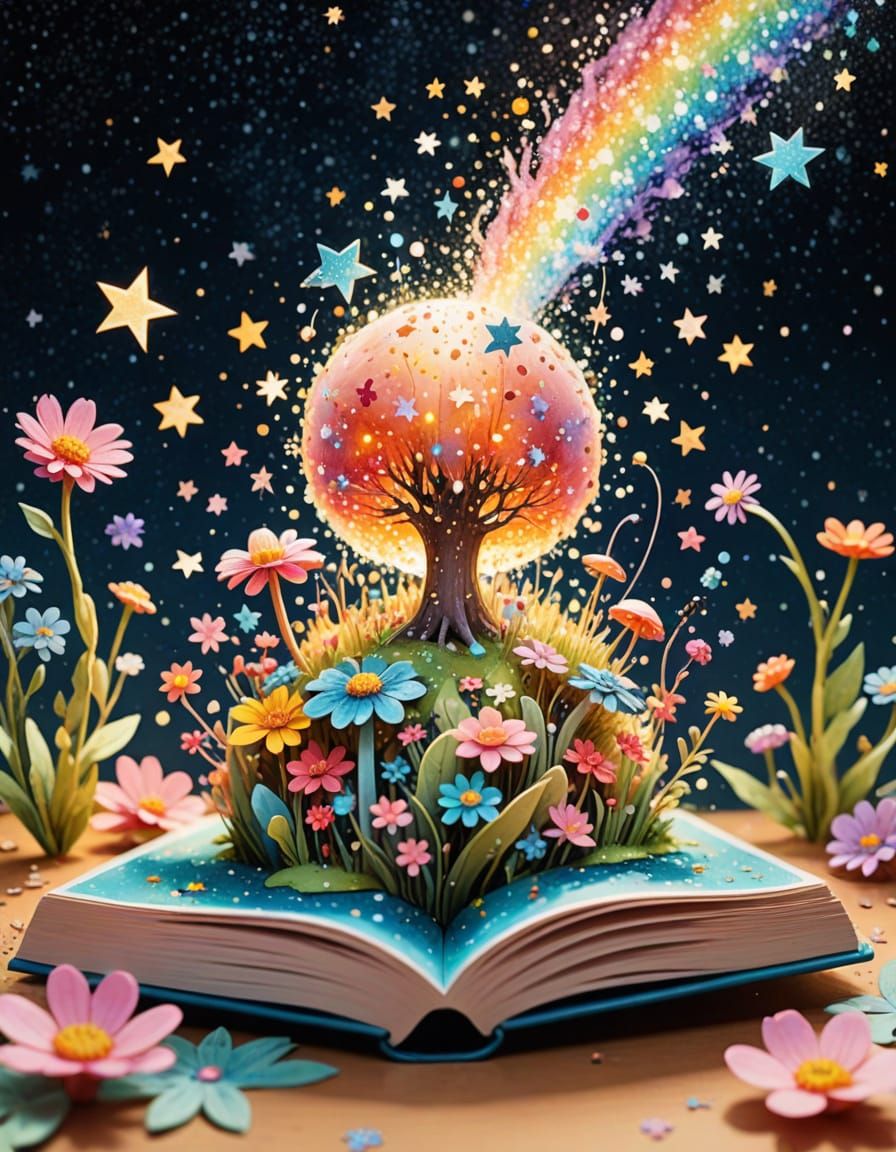 Magical Tiny World Exploding from Pop-Up Book