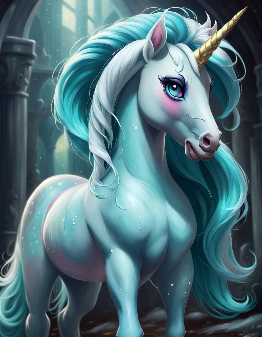 Blue unicorn