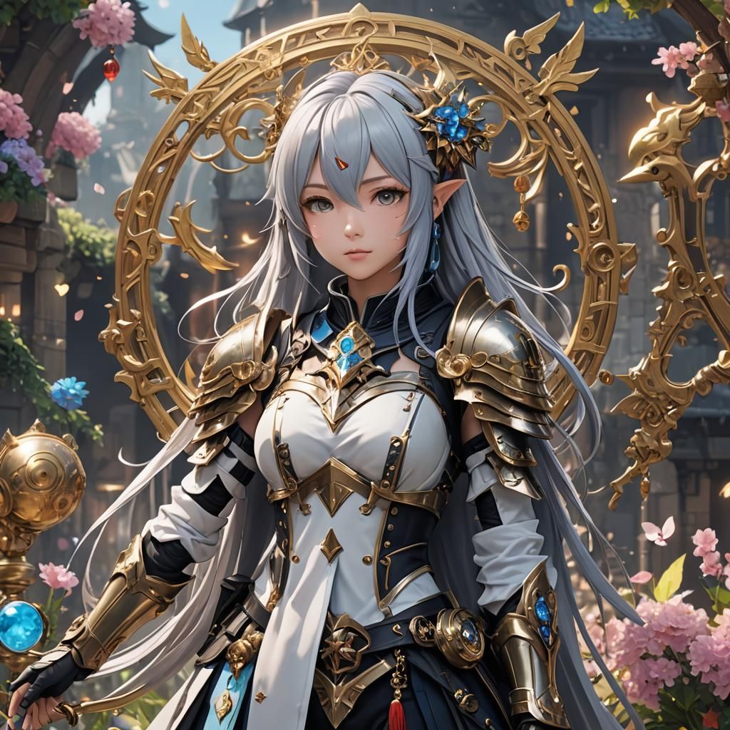 Fantasy Chatroom Logo in 3D Anime Style