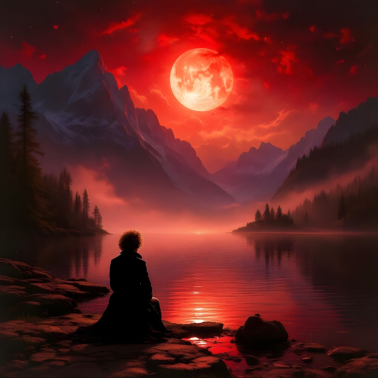 Beethoven's Moonlight Sonata: Double Exposure Collage