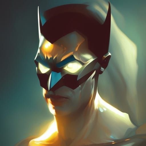 Gigachad Batman Portrait in Artstation Style