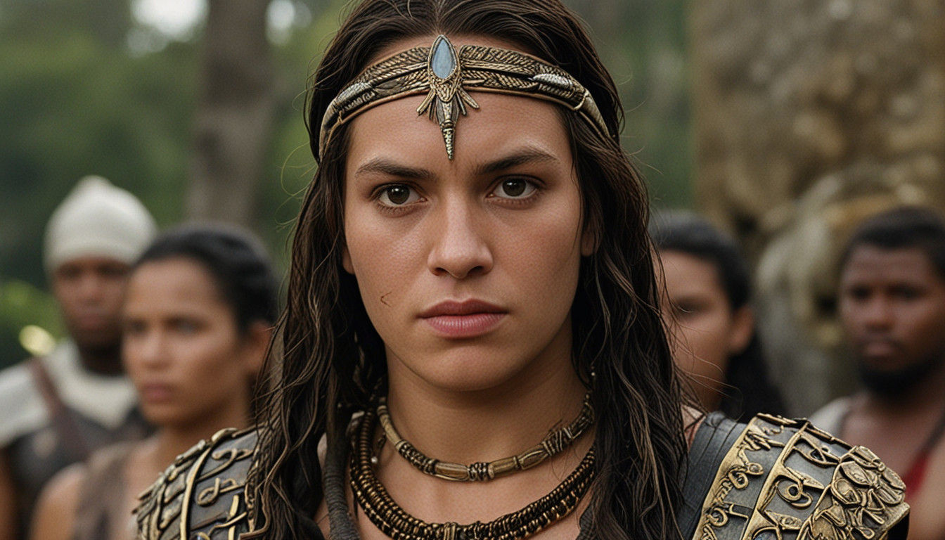 Amazon Warriors Prepare for Battle in Bikini Latex Suits