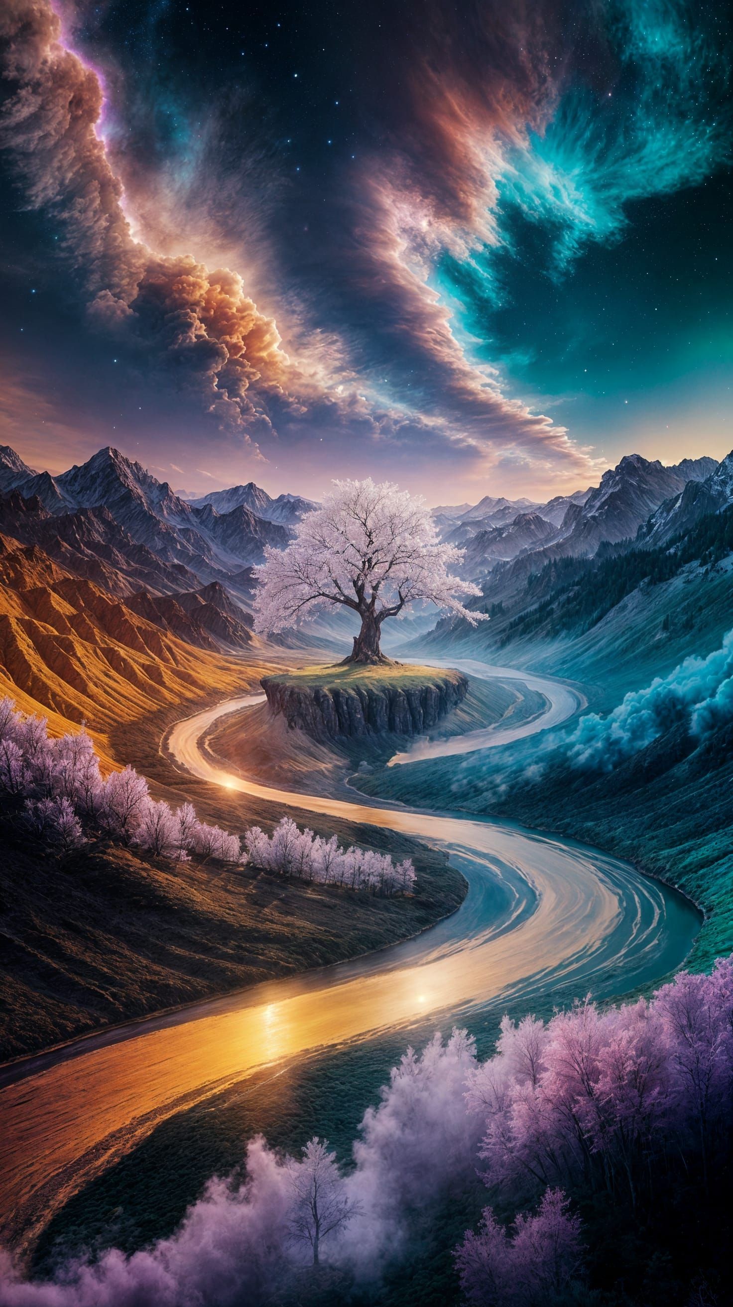 Dreamscapes in Vibrant Watercolor