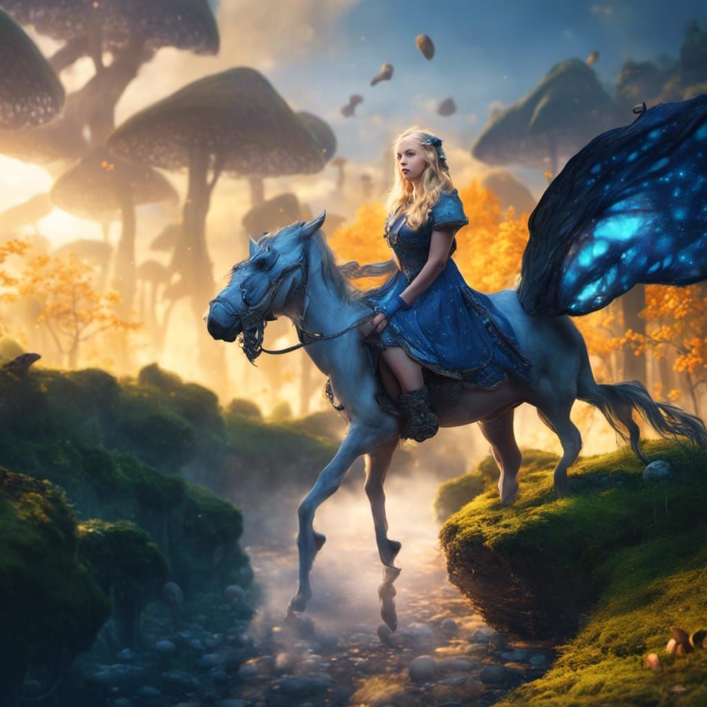 Woman in Magical Forest: Fantasy Concept Art