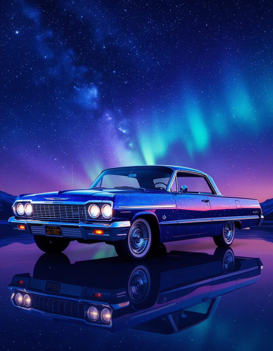 1964 Impala in Cosmic Galaxy Paint