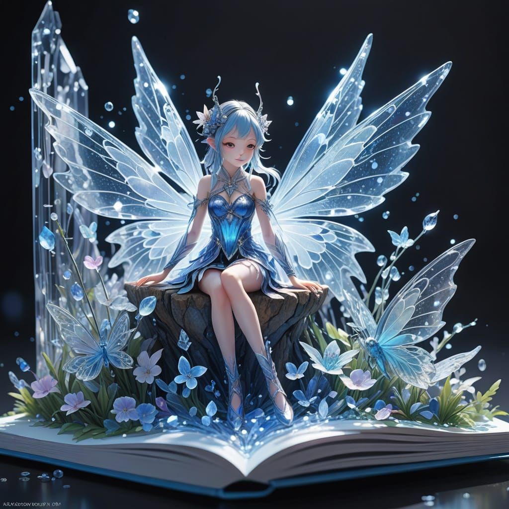 Crystal Fairies in Enchanting Pop-Up Book Art