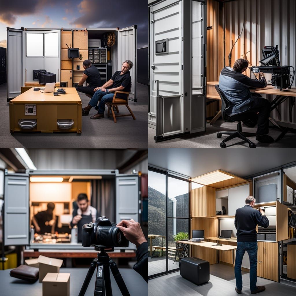 Professional Photo of Workshop in a Container