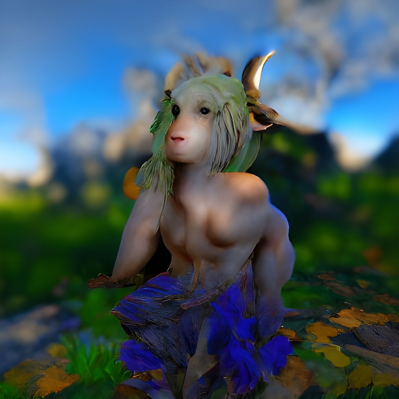 Hyperrealistic 3D Faun in 8K Resolution