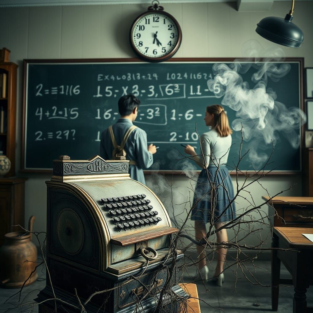 Surreal Classroom: Math, Time, and Steampunk Artifacts