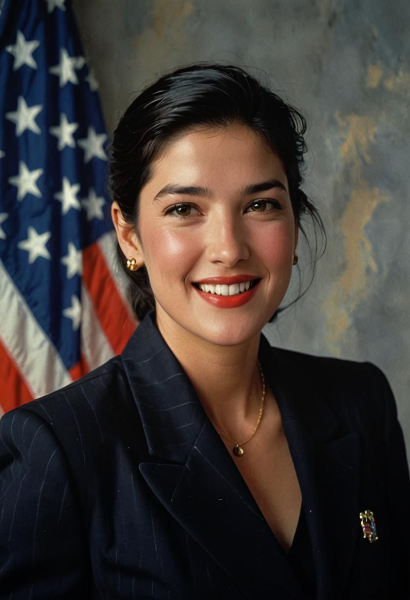 Phoebe Cates as Congresswoman in Fauvist Style