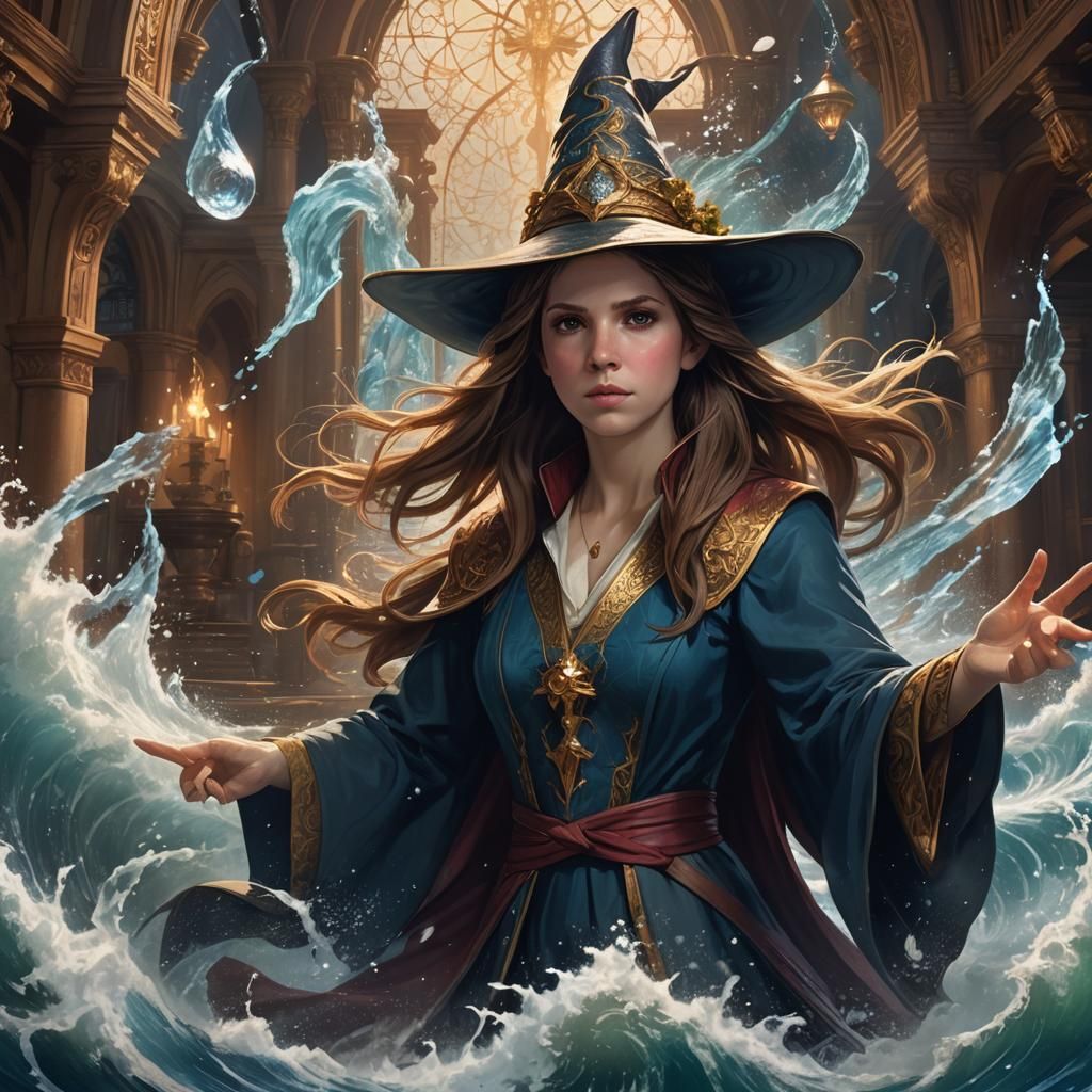 Sorcerer's Apprentice: Wizard Portrait in Fantasy Style