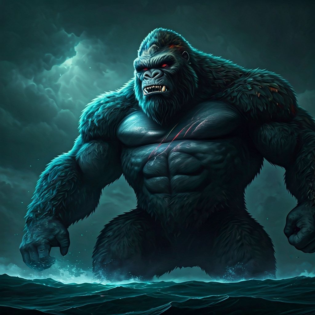 King Kong vs Godzilla: Detailed Fantasy Concept Art