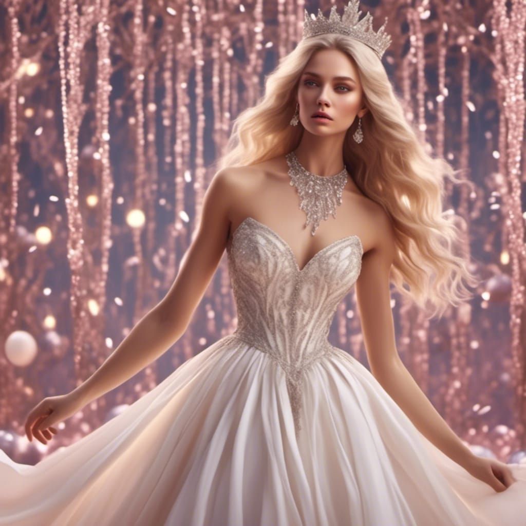 Cinematic Portrait of a Blonde Woman Dancing