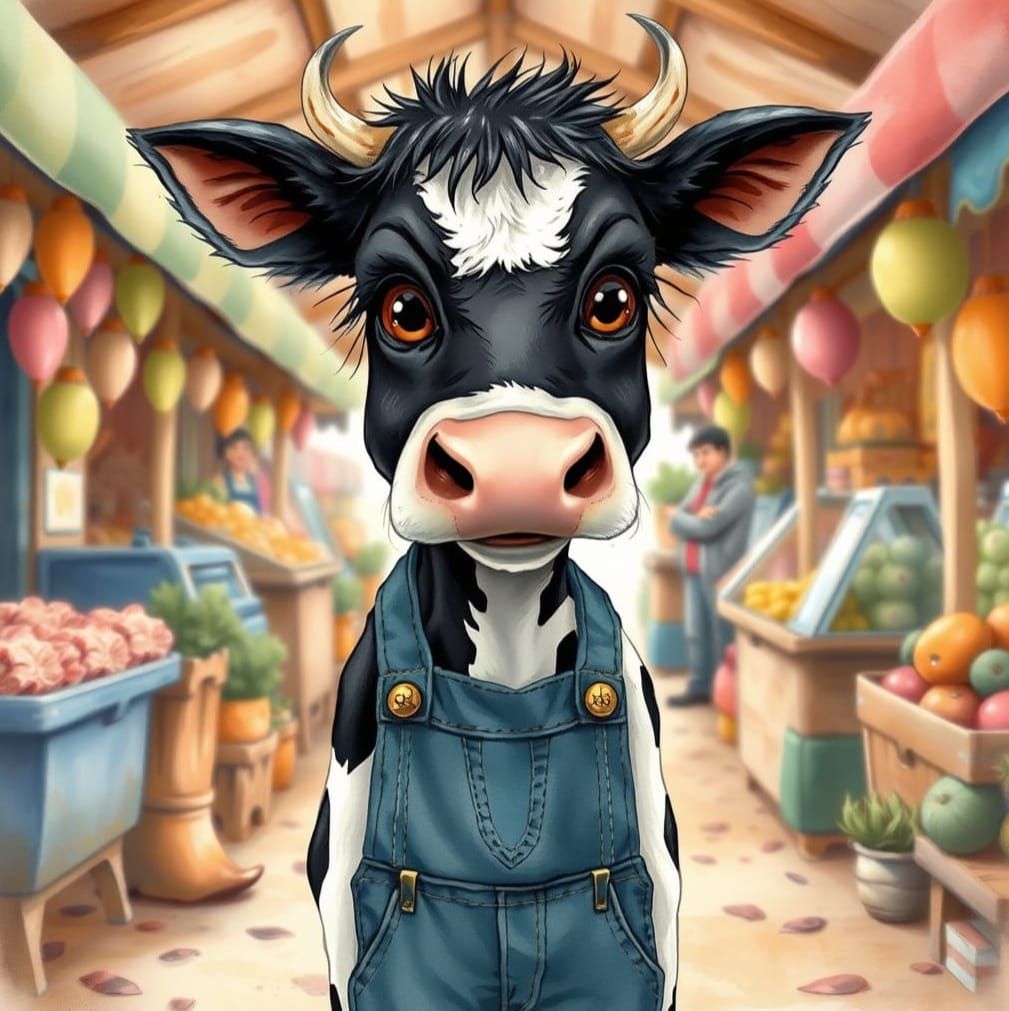 At The Market - Cow