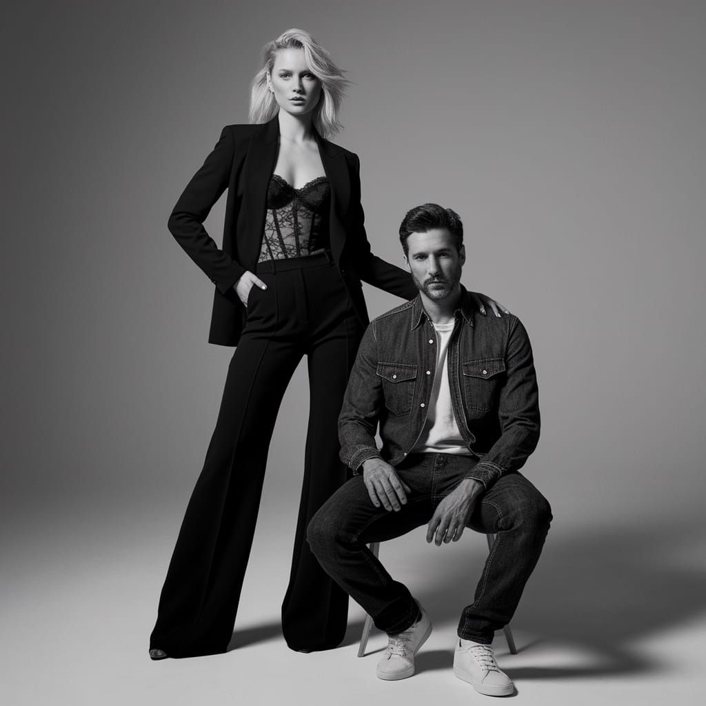 Elegant Woman Dominates in Fashion Portrait