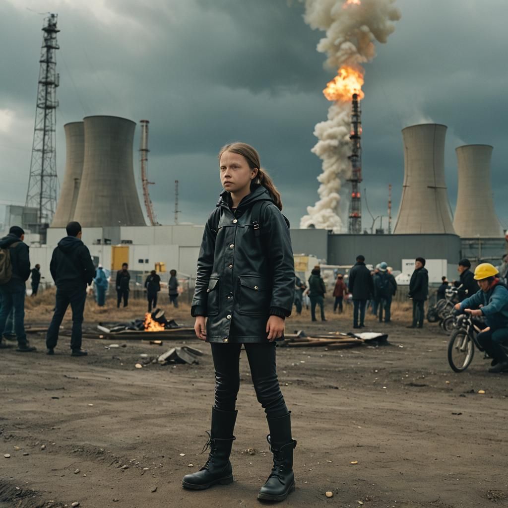 Greta Thunberg Protests Fukushima in Dramatic Film Still