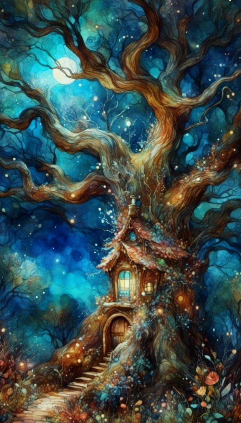 House in Tree=Treehouse!