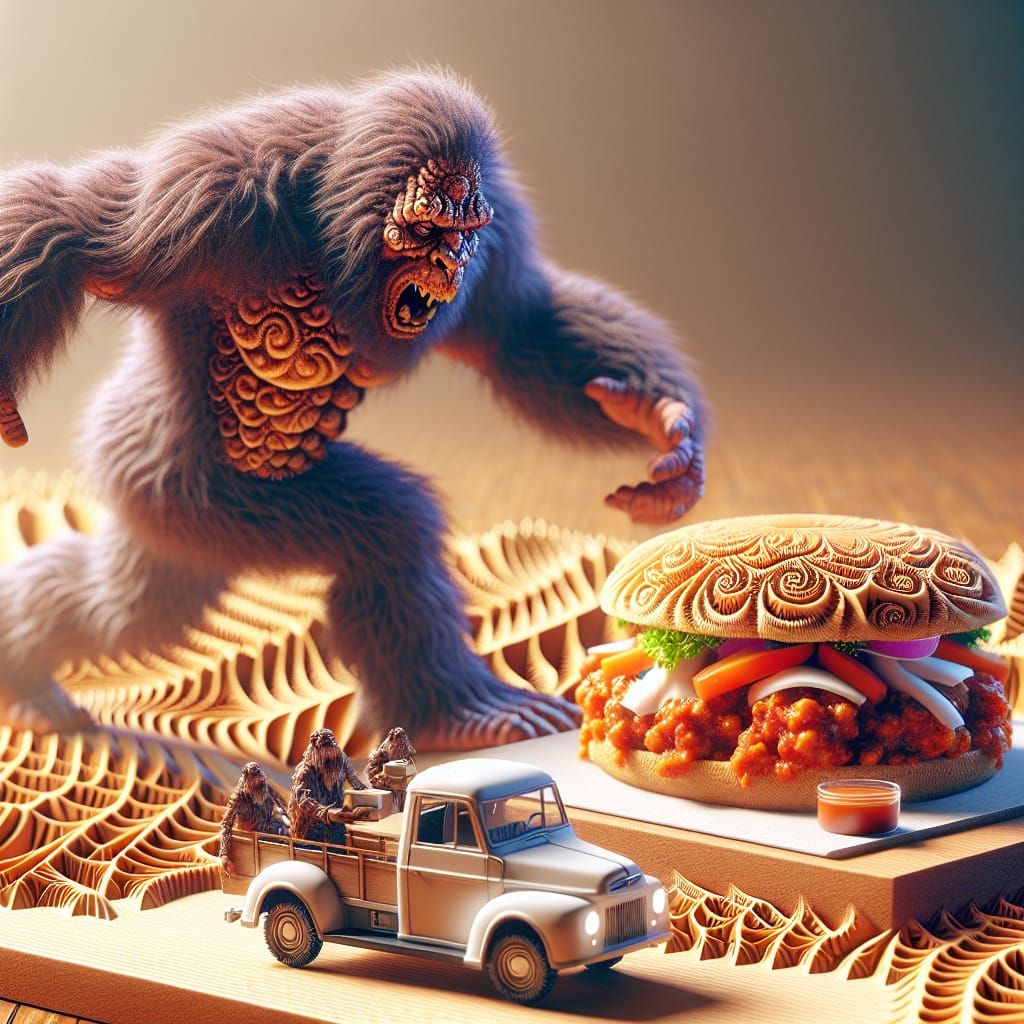 Bigfoot Goes Berserk for Fractal Sloppy Joes