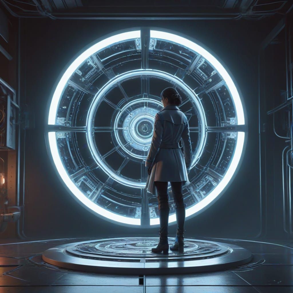 Surreal Woman Presents Timeline in Chrono-Fantasmic Realism