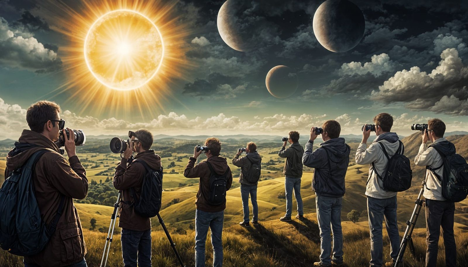 Observing a Partial Solar Eclipse in Spring