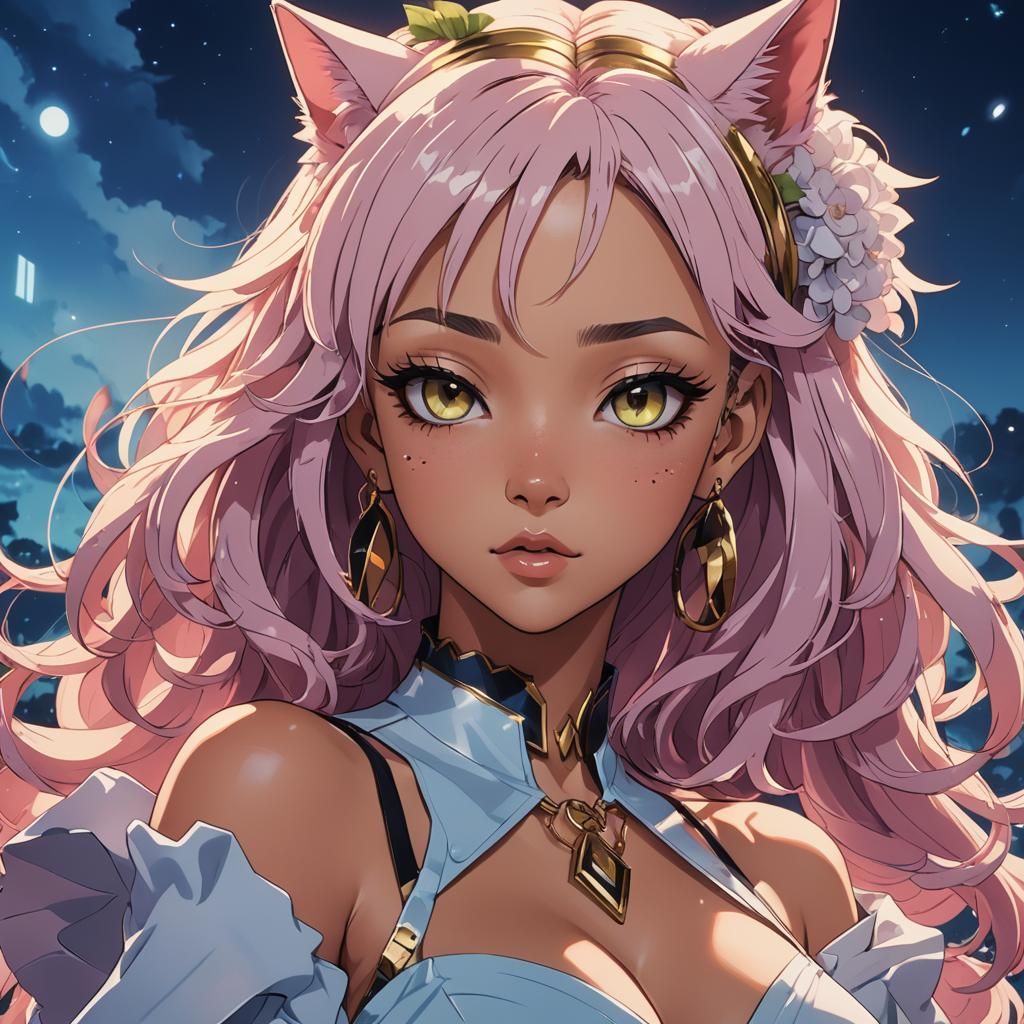 Doja Cat in Anime Style