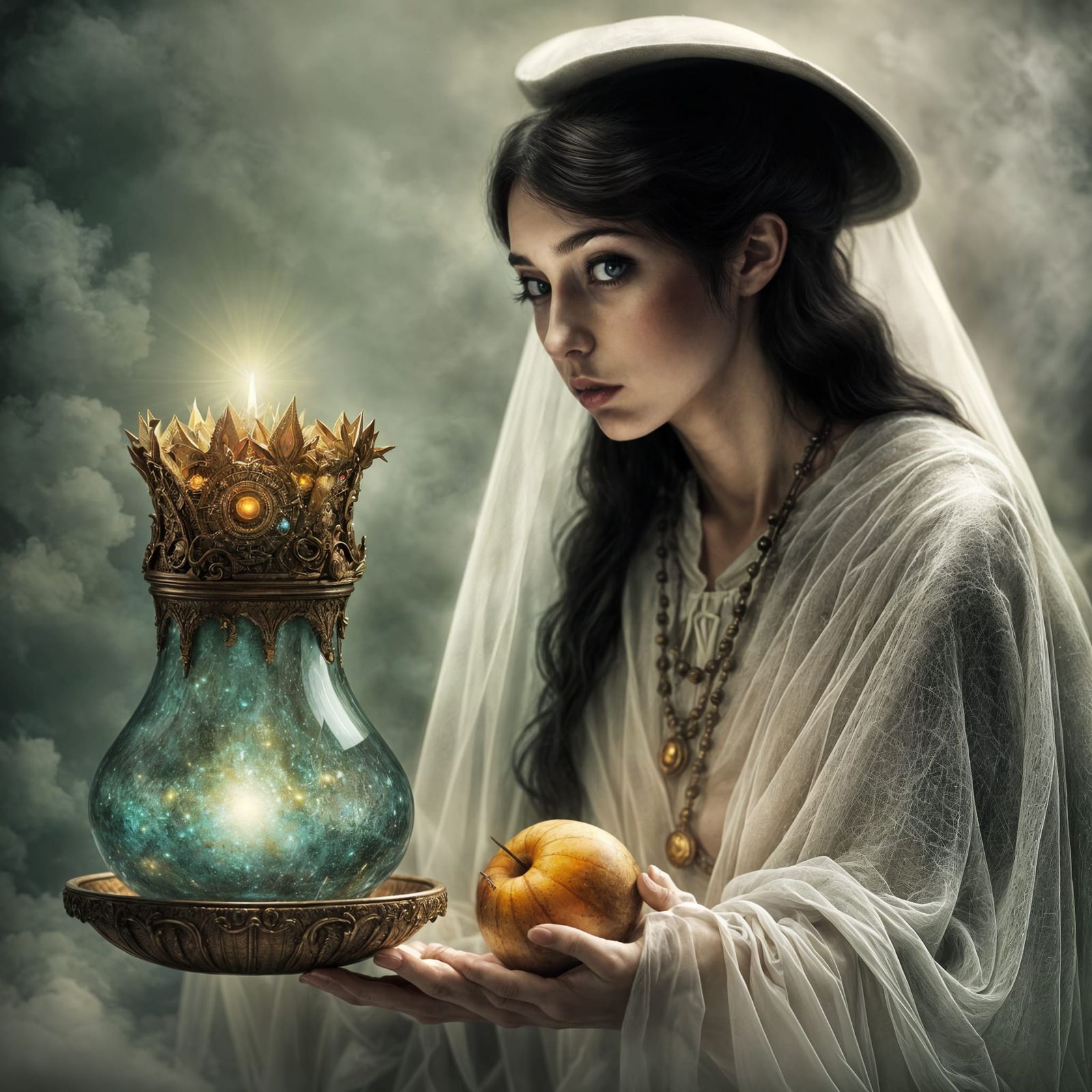 Dreamy Photorealistic Scene with Ethereal Light and Magical....