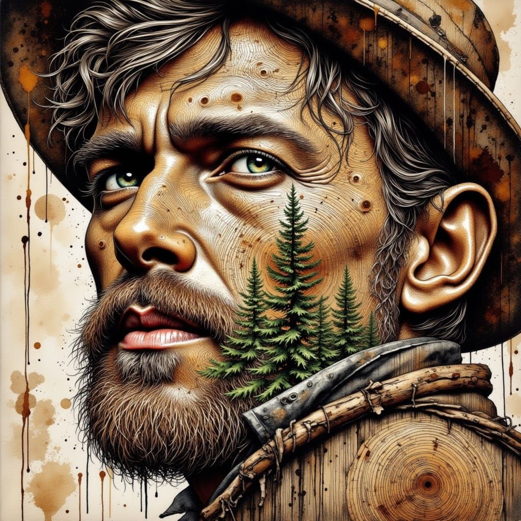 Portrait of a rugged man