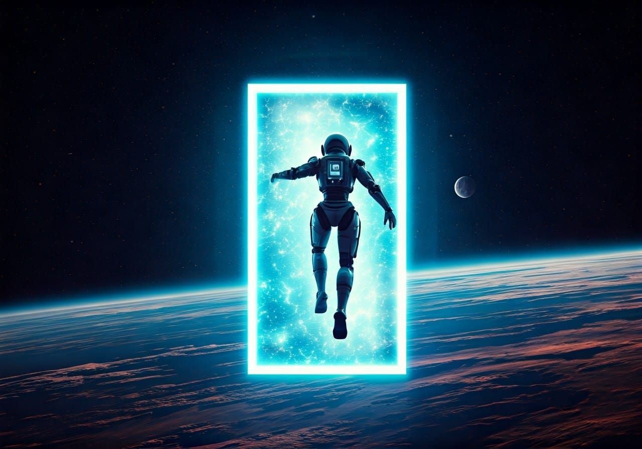 Robotic Space Traveller Jumps into Cosmic Portal