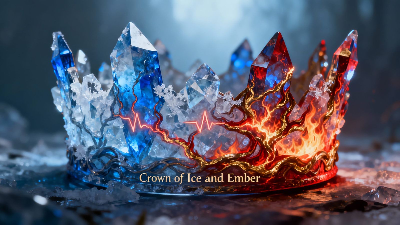 Crown of Ice and Ember: Paradoxical Mythical Circlet