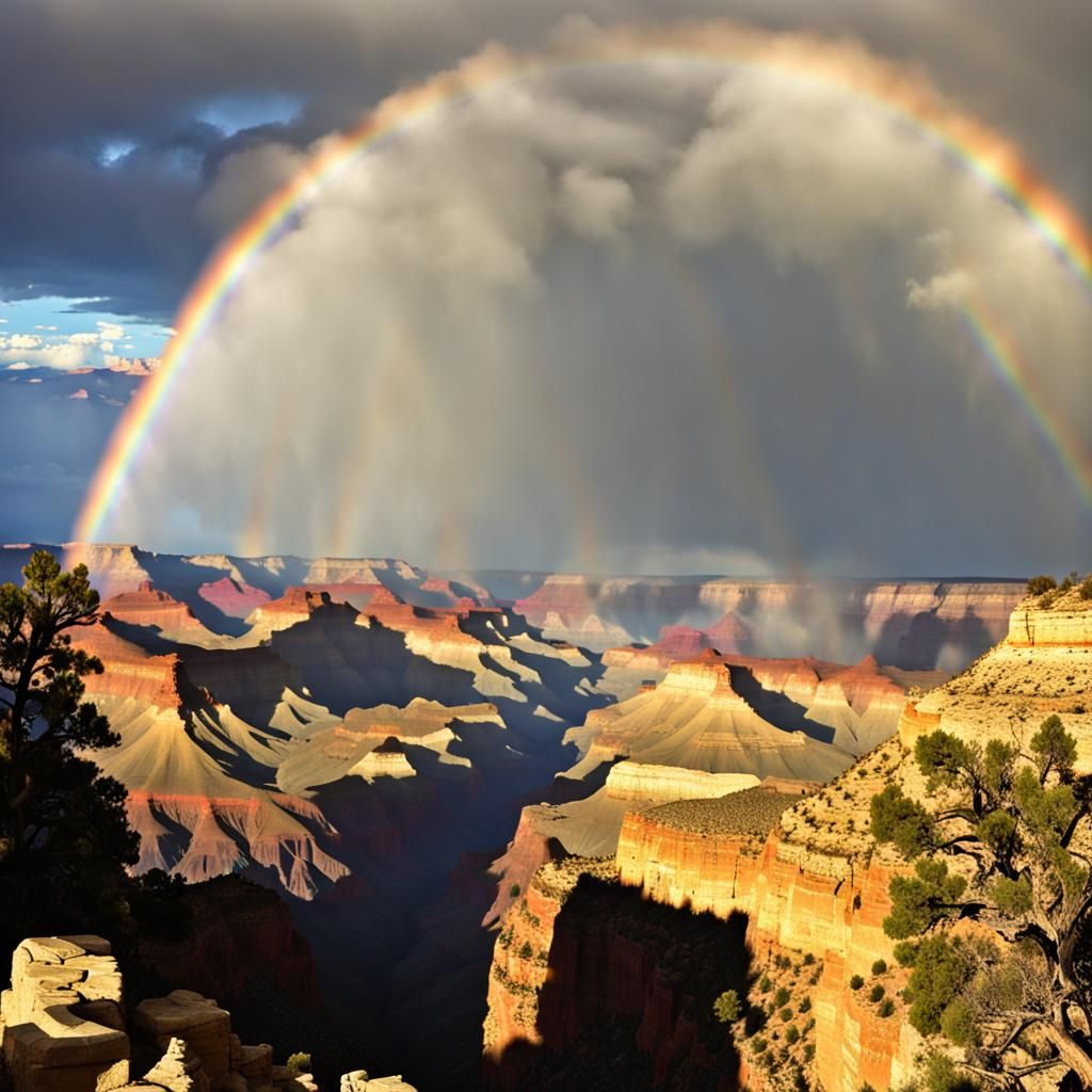 Grand Canyon Rainbow: A Natural Wonder