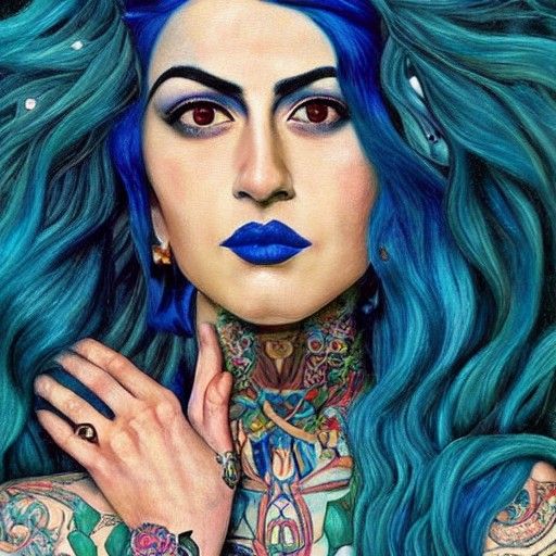 Blue tattoo