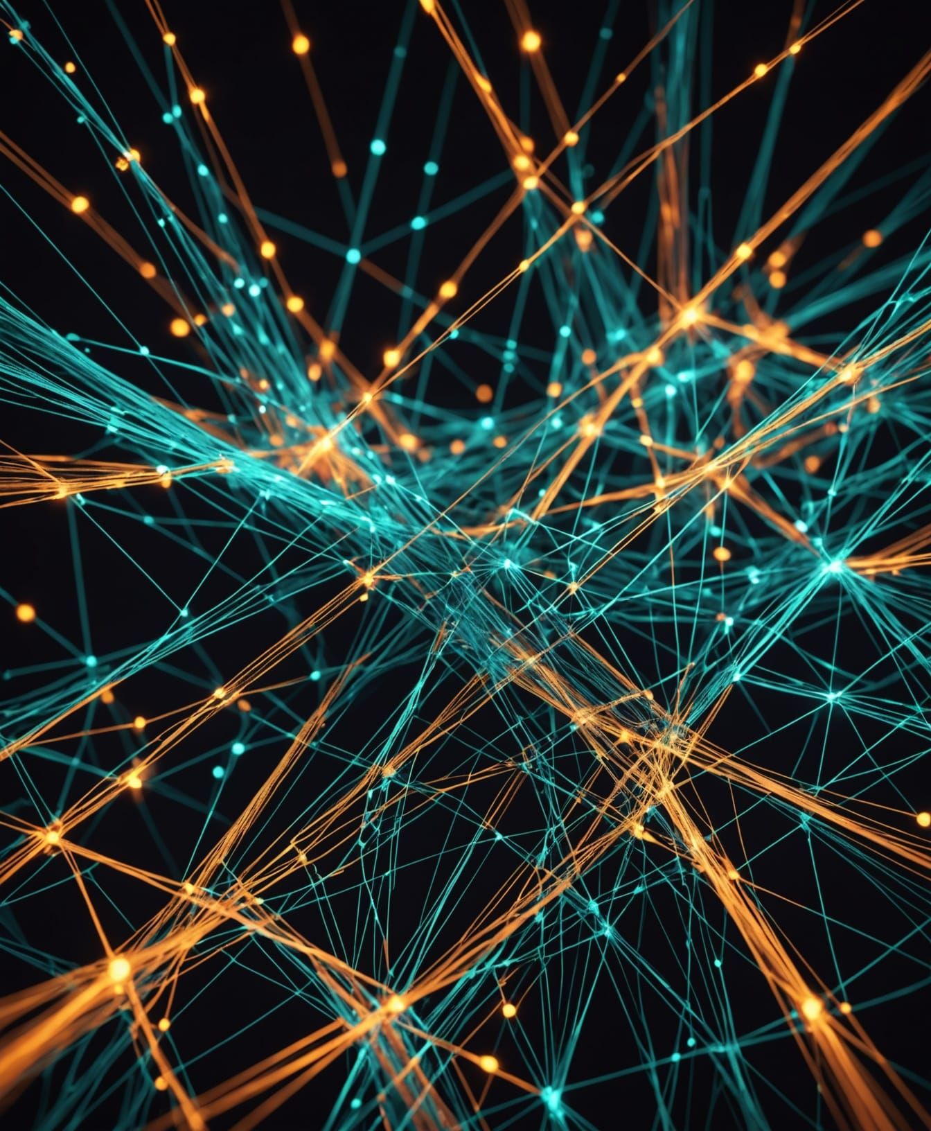 Luminous Cybernetic Background in Glowing Fibers