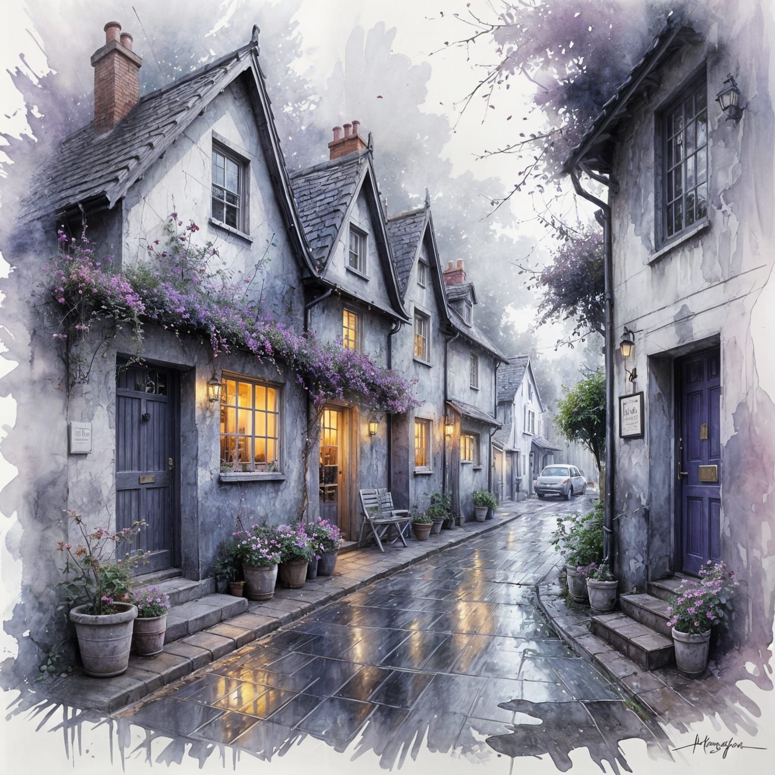 Romantic coblestreet