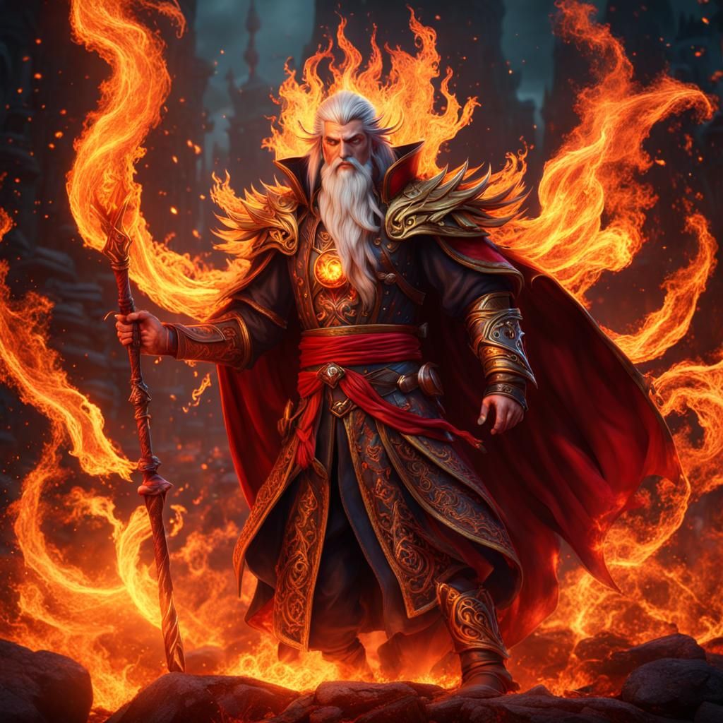 Fiery Shitzu Avatar: Fantasy Concept Art