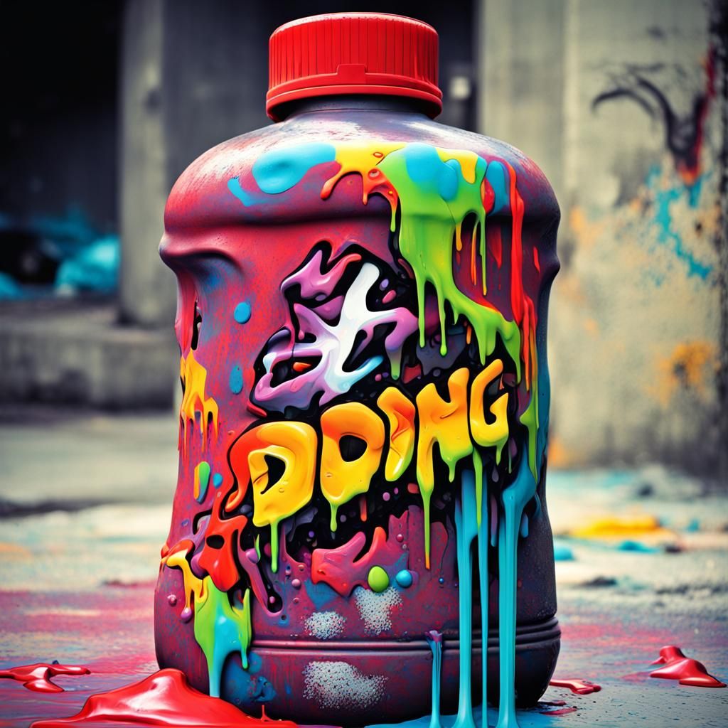 Intricate Graffiti Art About Doping in Sports